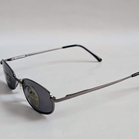 NWT Vintage 90's Rectangle Metal Sport Sunglasses (S. Gunmetal) - Picture 3 of 5